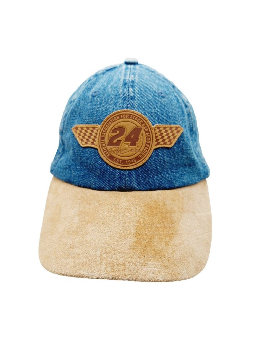 Chase Authentics Jeff Gordon #24 Hat Cap Blue Denim Strapback Nascar